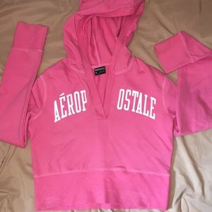 Aeropostale crop hooded sweatshirt